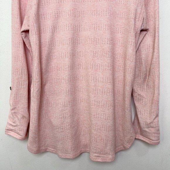Anthropologie Akemi + Kin Womens Medium Pink Sylvie Pointelle Top - Picture 12 of 13